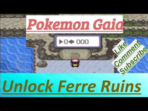 pokemon gaia ferre ruins code|Pokémon Gaia Hack Wiki .